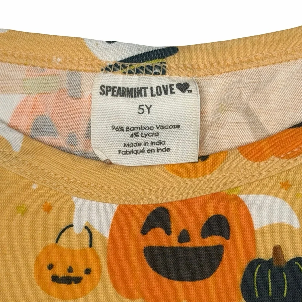 Spearmint Love Halloween Pumpkin Ghost Bamboo Pajamas